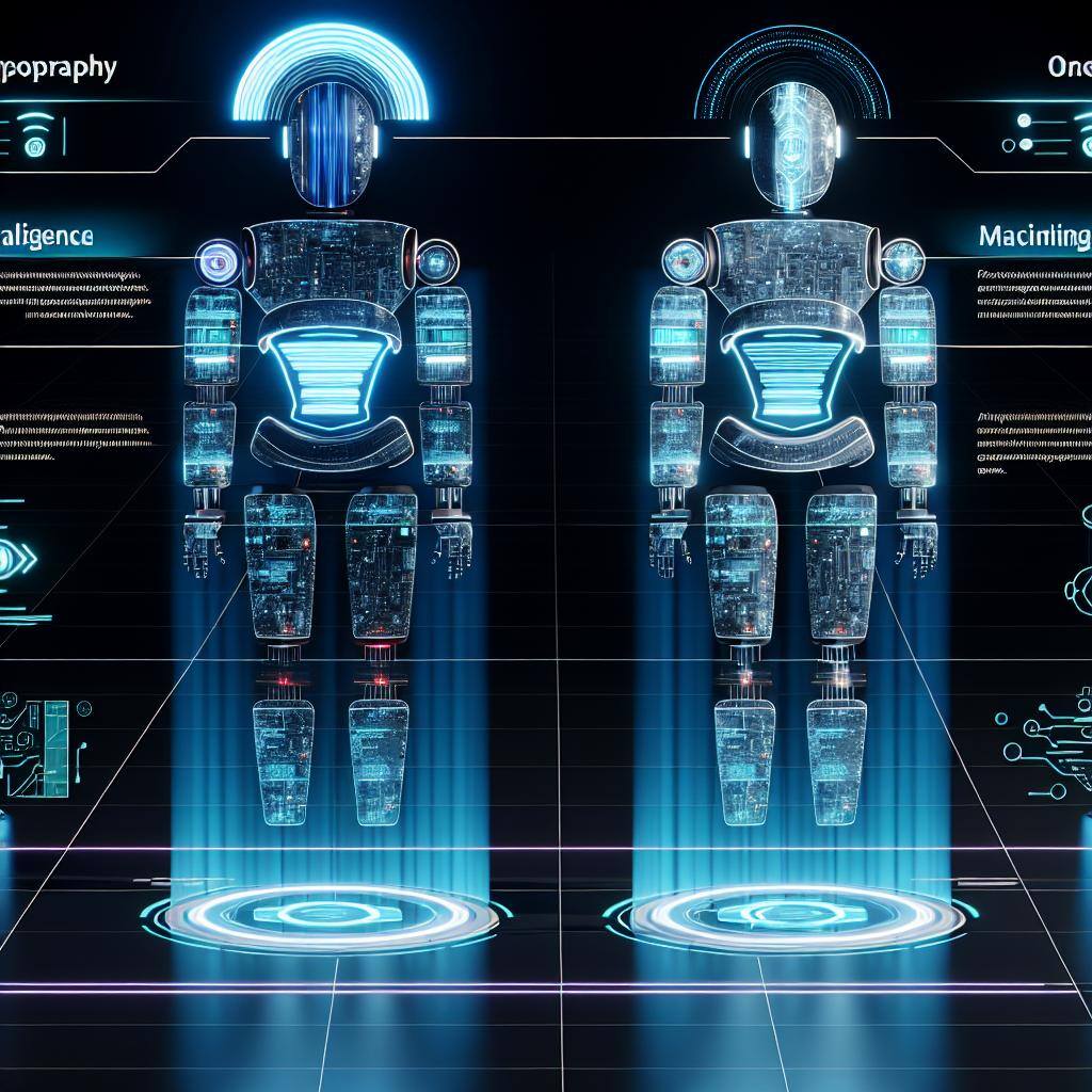 A futuristic image of TypingMind and AIChatOne side by side, showcasing their advanced features and capabilities.